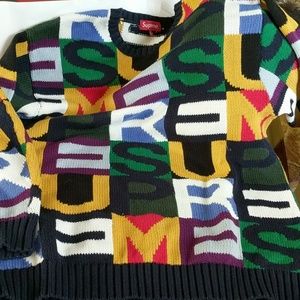 big letters sweater